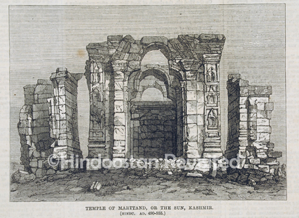 /data/Original Prints/Arts, Decorative, Architecture/TEMPLE OF MARTHAND OR THE SUN KASHMIR.jpg